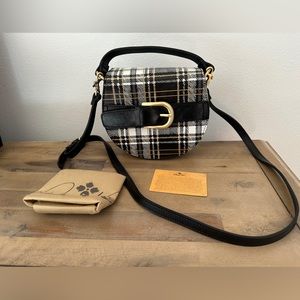 Patricia Nash Annfield Black & White Crossbody Bag